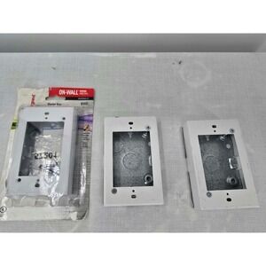 Legrand Wiremold BW5 On-Wall Metal Starter Box White 500/700 Series Lot of 3